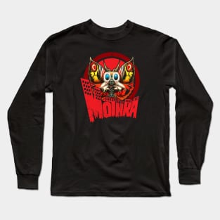 Mothra City (Black Print) Long Sleeve T-Shirt